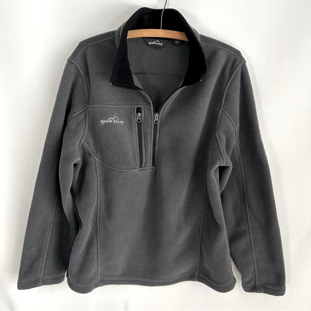 Eddie Bauer ~Men’s 1/4- Zip Fleece Pullover in Medium
